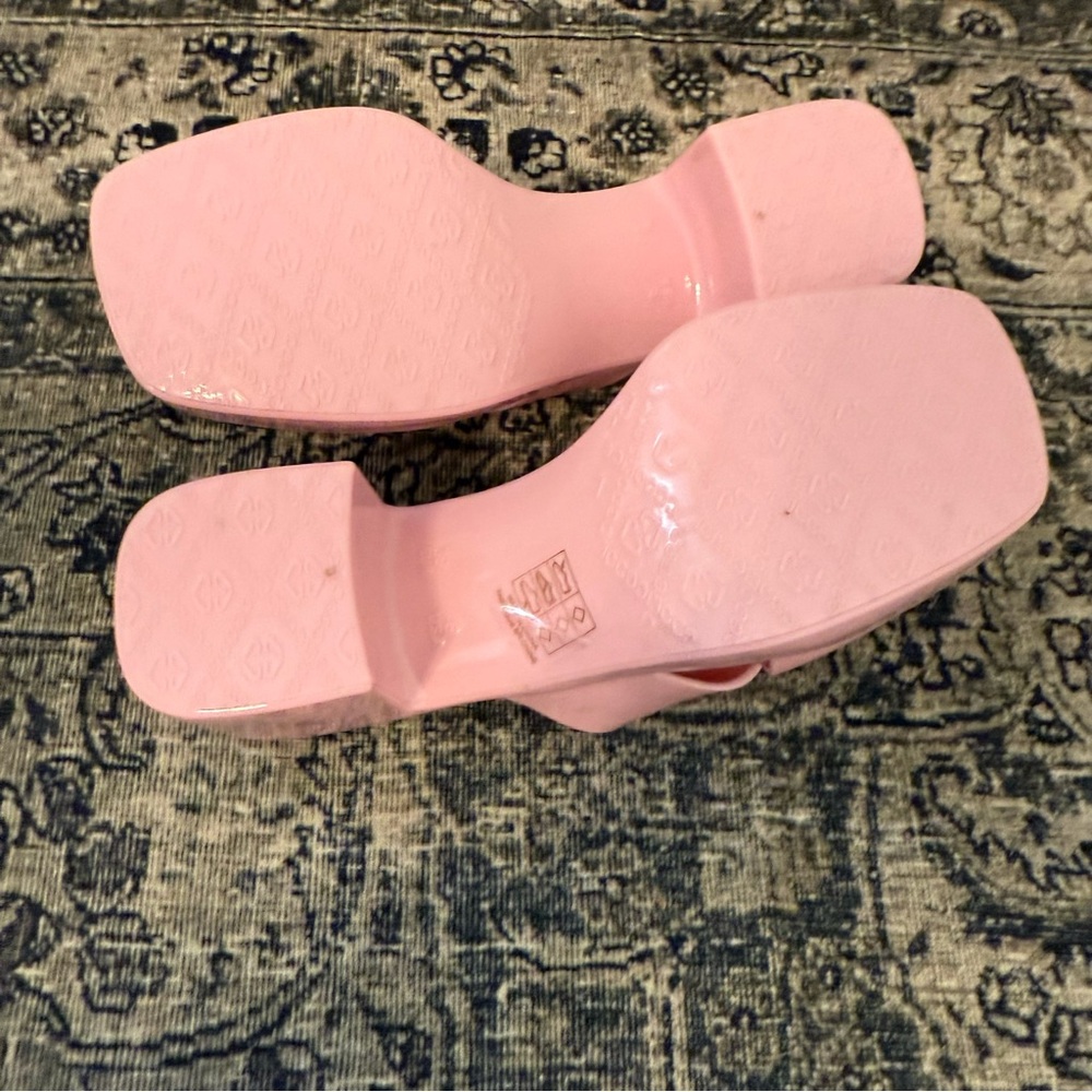 JEFFREY CAMPBELL Women’s 8 Bubblegum Pink Jelly Platform Sandals Heels - Picture 7 of 8